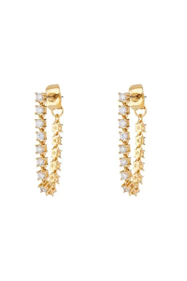 Luv AJ Ballier Chain Studs | Gold Shop