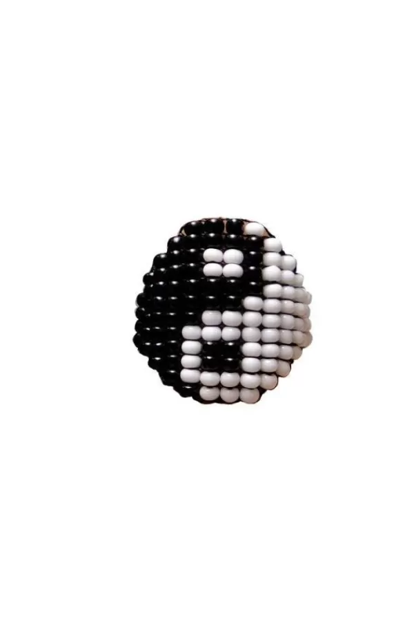 Santa Isla Black And White Yin Yang Pinky Ring Cheap