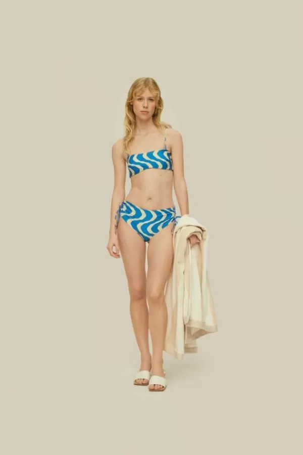 OAS Blue Rippling Baia Bikini Top Best Sale