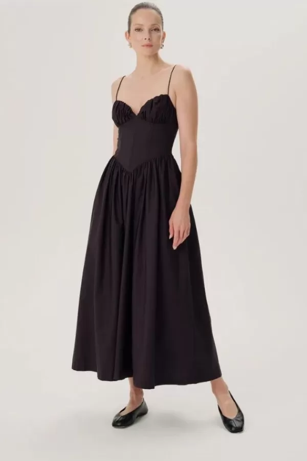 Ronny Kobo Carmine Dress | Jet Black Cheap