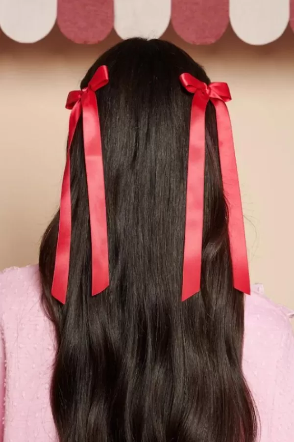 Sister Jane Cranberry Hair Bows | Ruby Red Hot