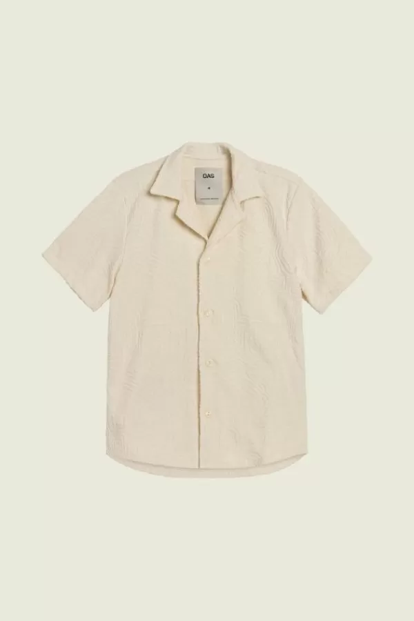 OAS Cream Golconda Cuba Terry Shirt New