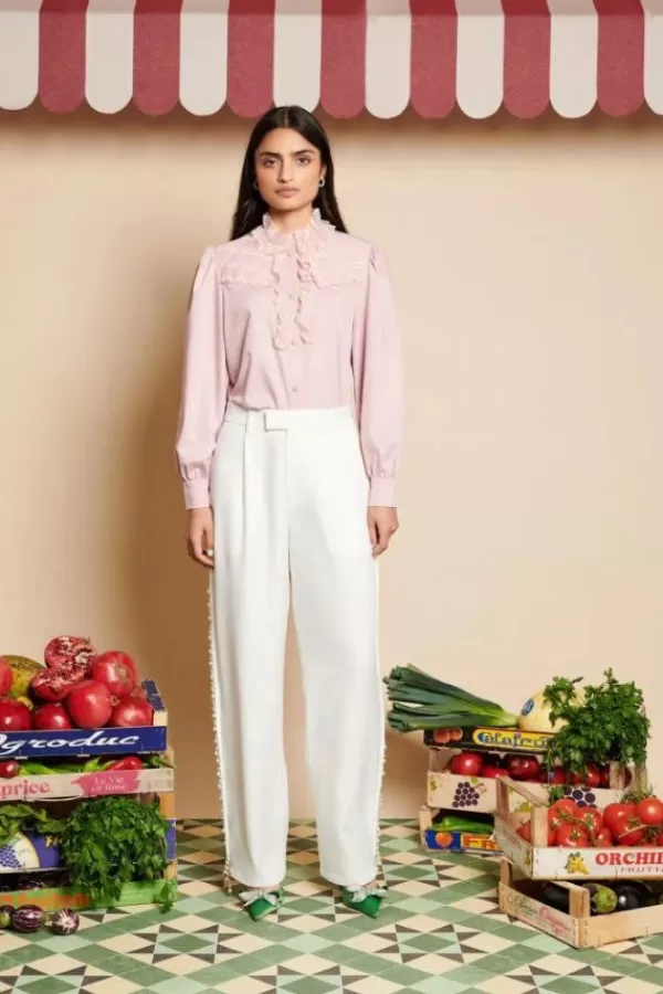 Sister Jane Dylan Pearl Trousers | Pearl Ivory Online