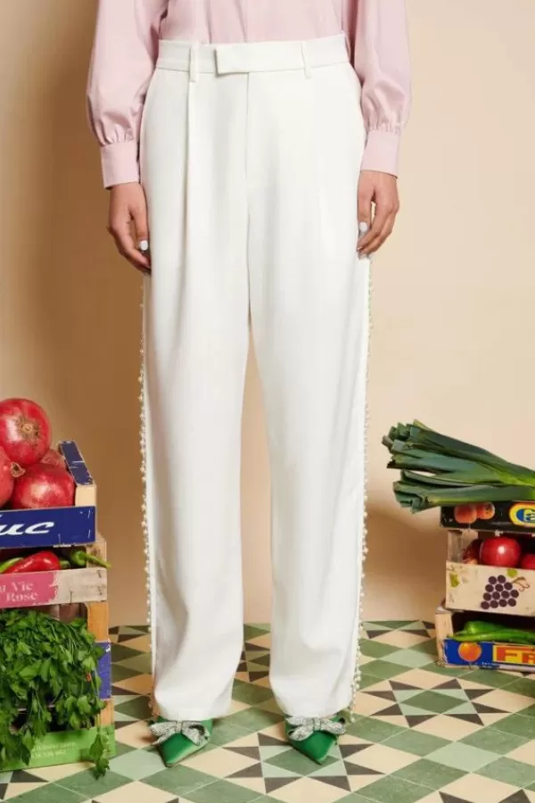 Sister Jane Dylan Pearl Trousers | Pearl Ivory Online