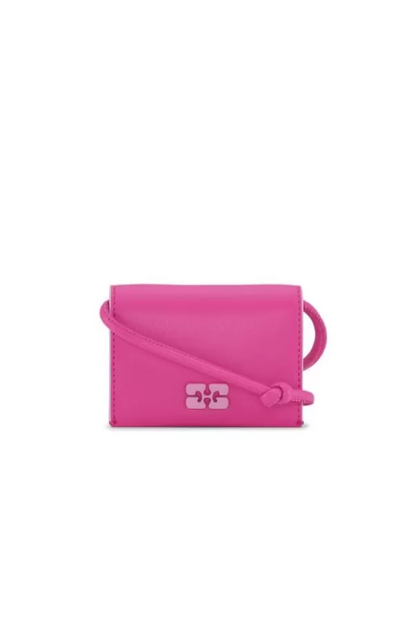 Ganni Bou Wallet On Strap | Shocking Pink Shop