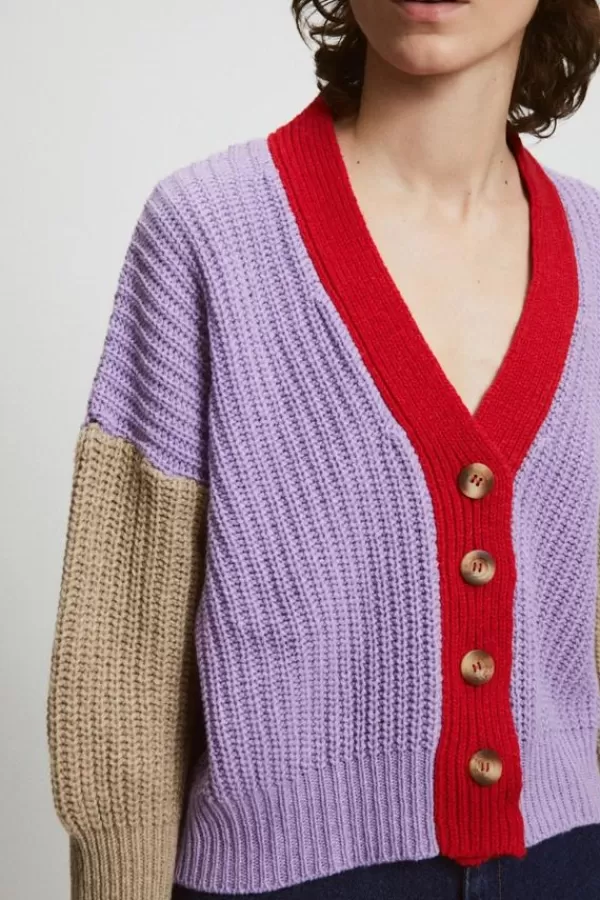 Rita Row Hole Cardigan | Multicolour Fashion