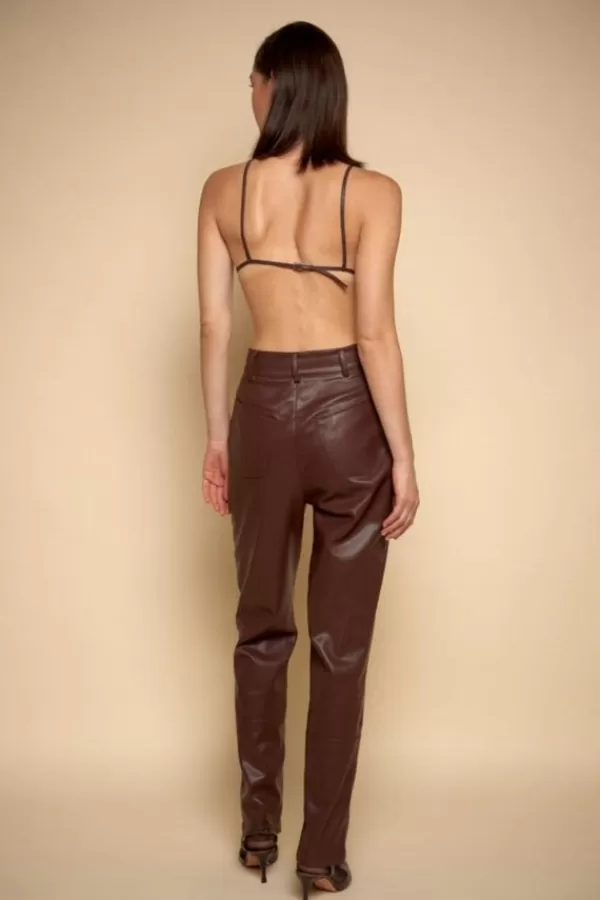 Ronny Kobo Katie Pant Mahogany Deep Mahogany Best Sale