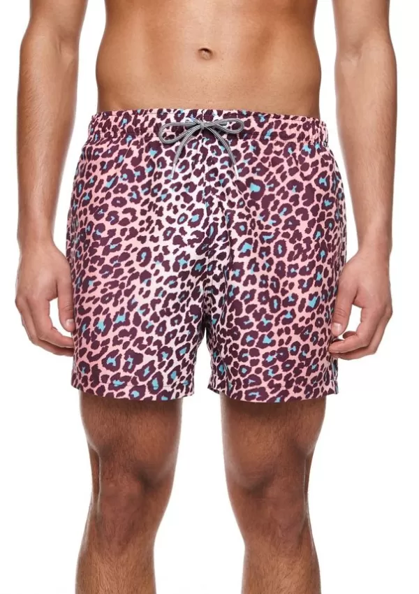 Boardies Leopard Mid Length Swim Shorts Flash Sale