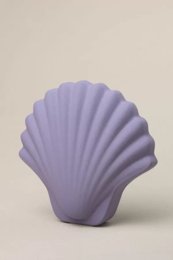 Los Objetos Decorativos Mauve Seashell Vase Discount