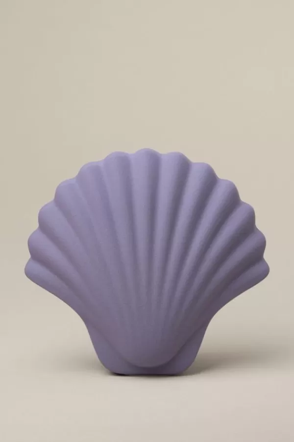 Los Objetos Decorativos Mauve Seashell Vase Discount