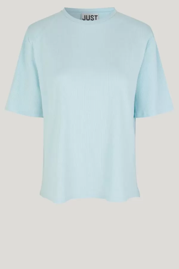 Just Female Noble Padded Tee | Blue Glow Cheap