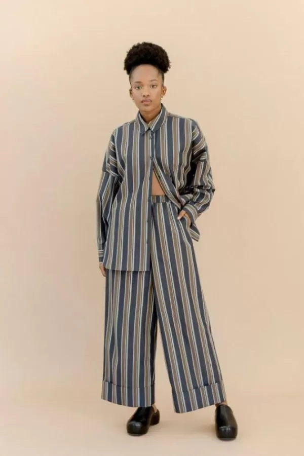 A Bronze Age Onsen Pant | Row Stripe Discount