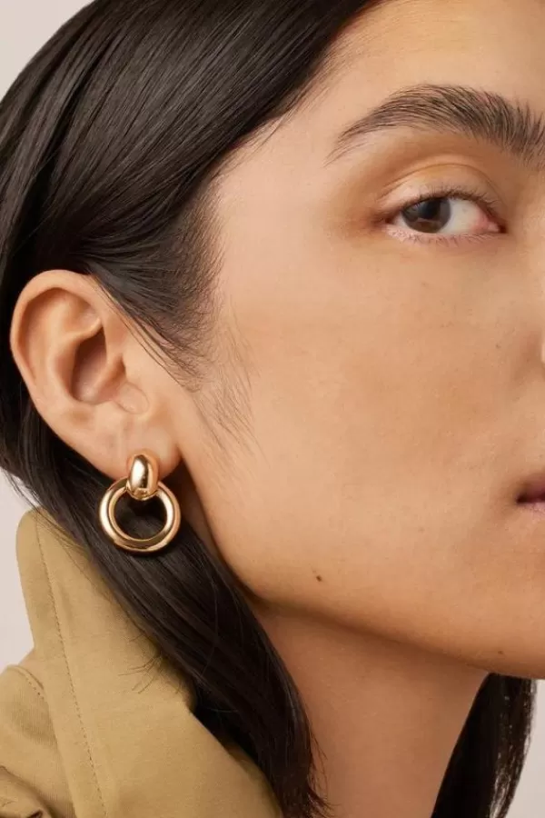 Jenny Bird Puffy Faye Knocker Earrings | Gold Flash Sale