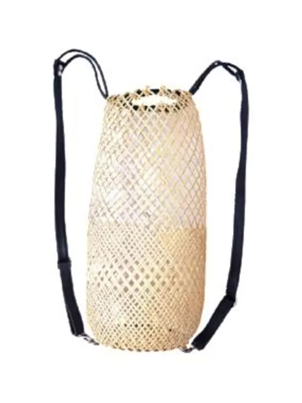 BintikBintik Rattan Leather Backpack Sale