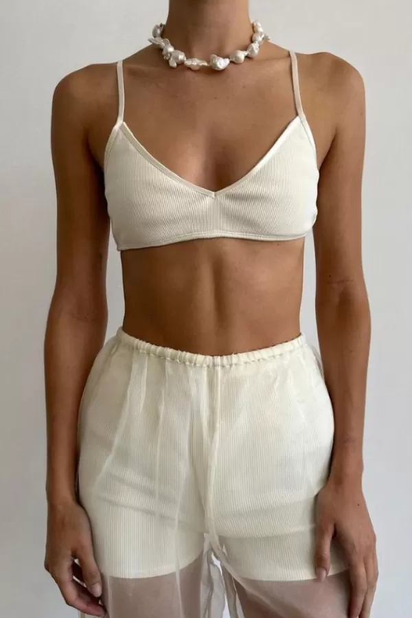 Donni Rib Bralette | Creme New