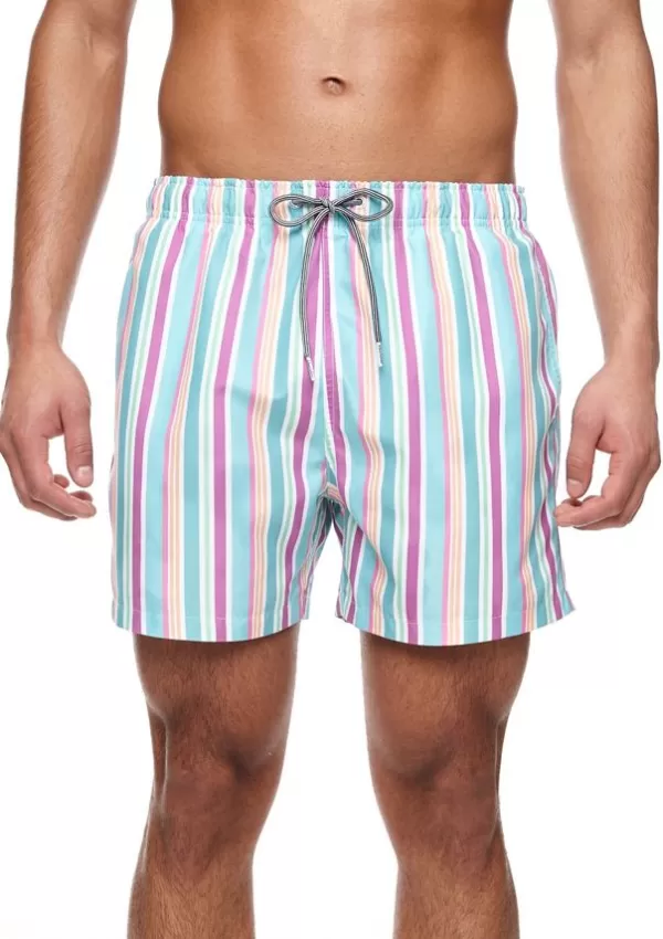 Boardies Rock Stripe Mid Length Swim Shorts Flash Sale