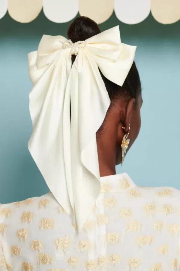 Sister Jane Rosslyn Hair Bow | Pearled Ivory Sale