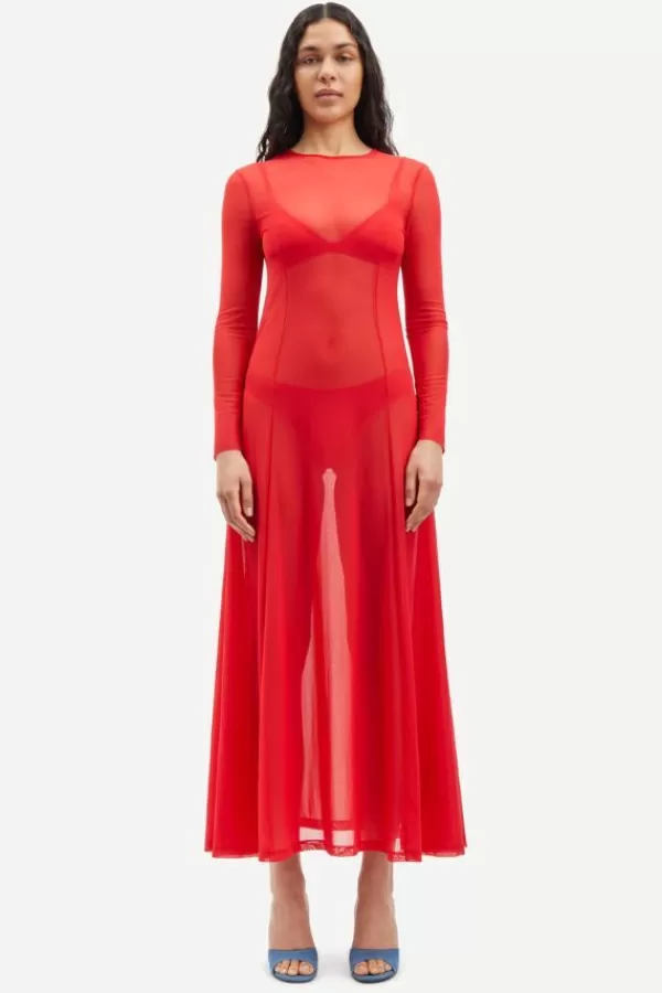 Samsoe Samsoe Sajosie Dress | True Red Online