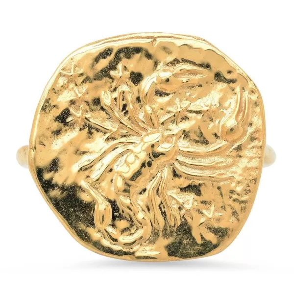 Studio Grun Scorpio Ring 18K Gold New