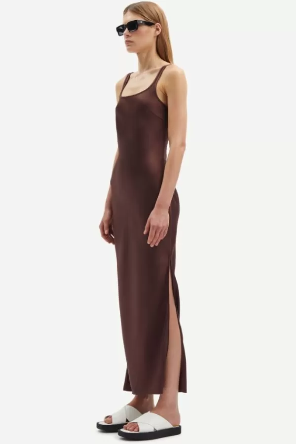 Samsoe Samsoe Sunna Dress | Brown Stone Cheap