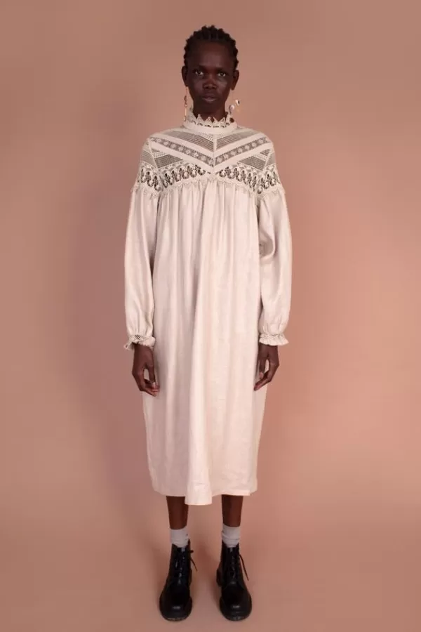 Meadows Vinca Dress Cream Best Sale