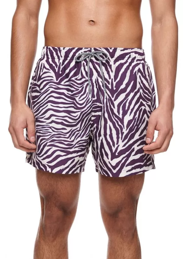 Boardies Zebra Mid Length Swim Shorts Cheap